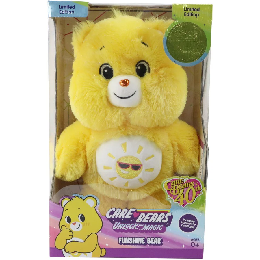 CARE BEARS UNLOCK THE MAGIC MEDIUM PLUSH - FUNSHINE BEAR