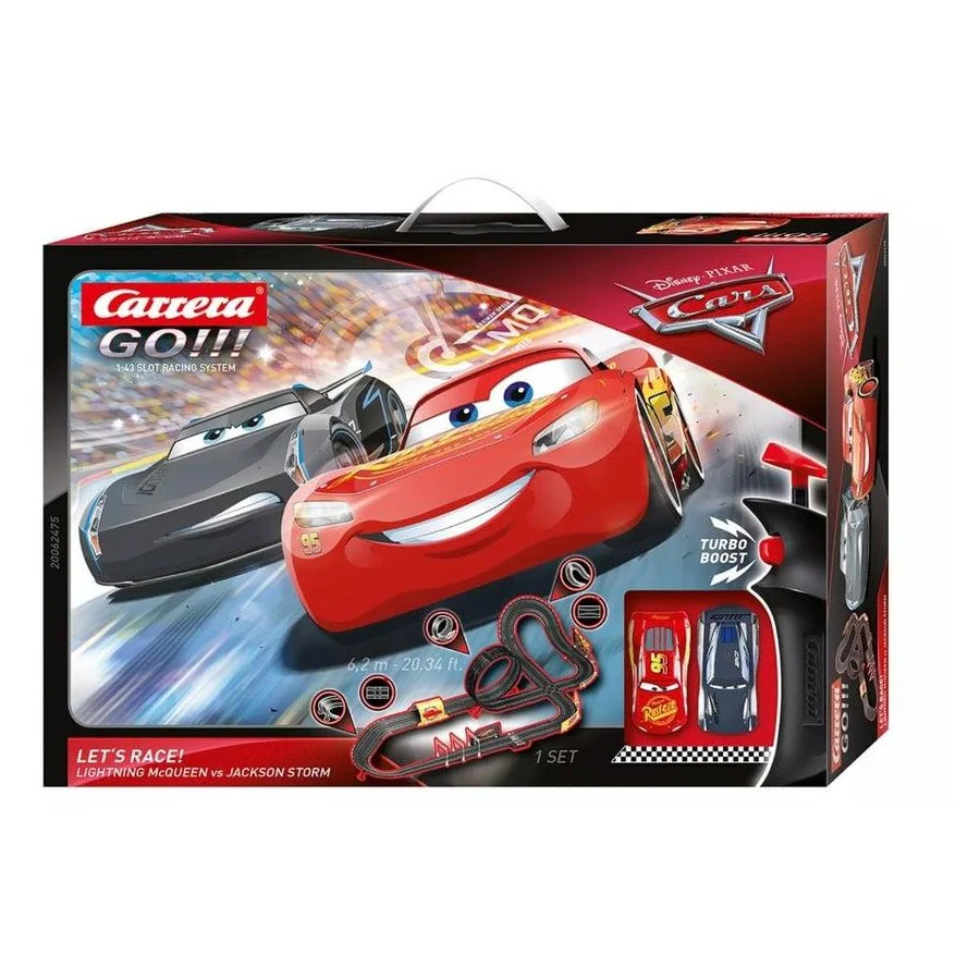 CARRERA GO DISNEY CARS - LETS RACE 6.2M SLOT CAR SET