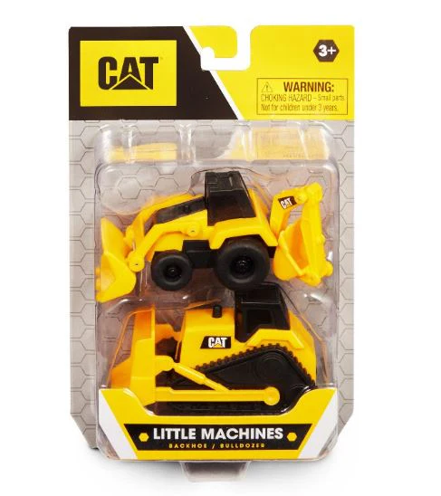 CAT CATERPILLAR LITTLE MACHINES 2 PACK - BACKHOE AND BULLDOZER - Image 2