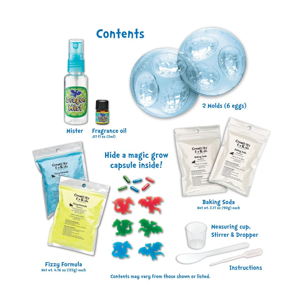 CREATIVITY FOR KIDS DRAGON EGG BATH FIZZIES - Image 2