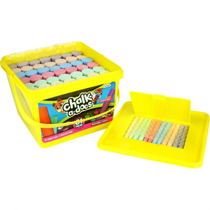 CHALK A DOOS 61PC SIDEWALK CHALK IN TUB - Image 2