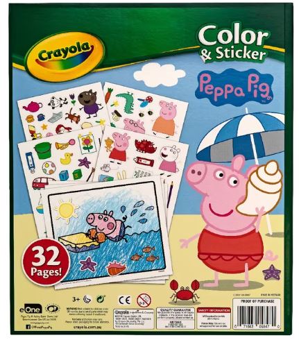 CRAYOLA COLOR & STICKER BOOK PEPPA PIG - Image 2