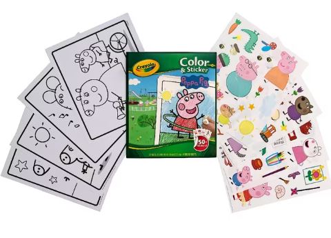 CRAYOLA COLOR & STICKER BOOK PEPPA PIG - Image 3
