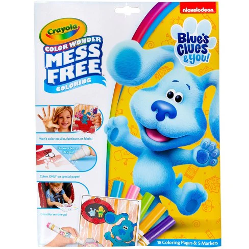CRAYOLA COLOUR WONDER MESS FREE BLUES CLUES AND YOU