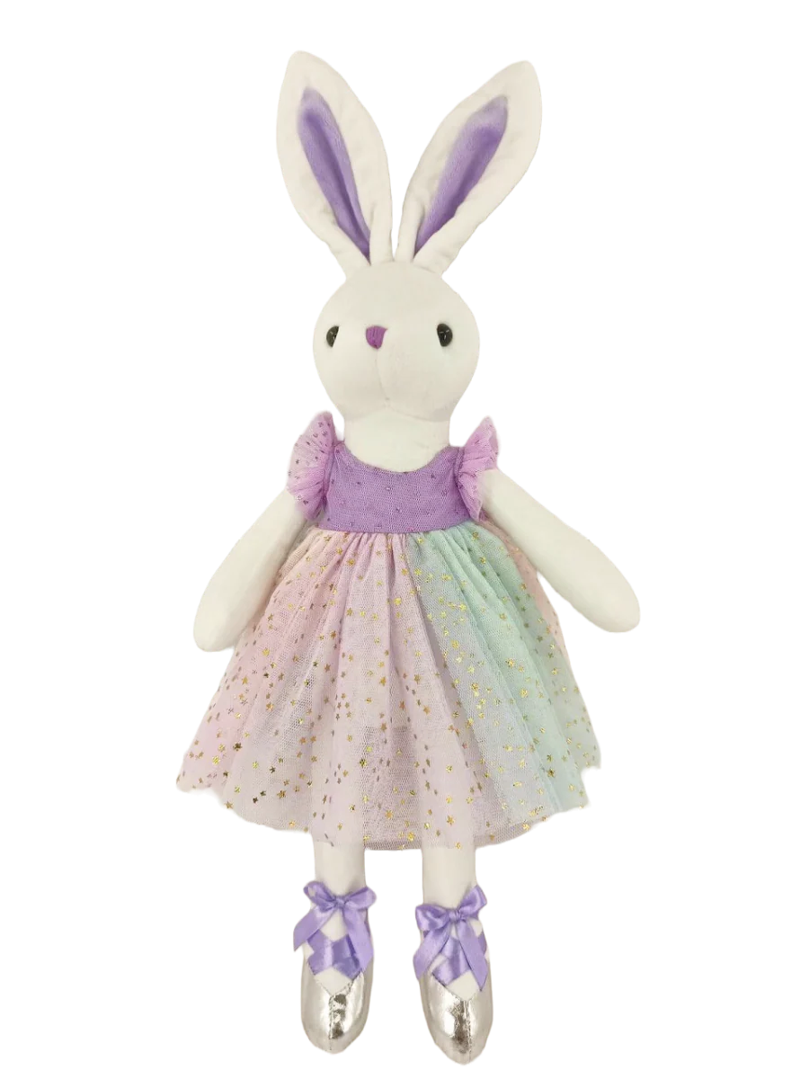 COTTON CANDY PLUSH BUNNY - GRACE PURPLE AND MULTI COLOR SKIRT