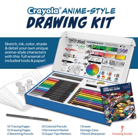 CRAYOLA ANIME -STYLE DRAWING KIT- LEARN TO DRAW - Image 2