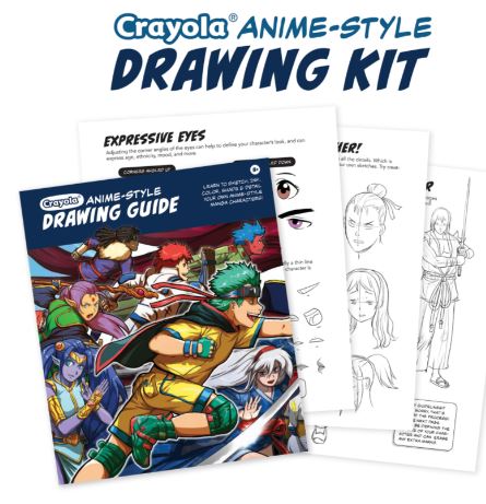 CRAYOLA ANIME -STYLE DRAWING KIT- LEARN TO DRAW - Image 4