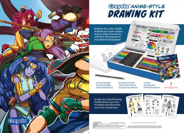 CRAYOLA ANIME -STYLE DRAWING KIT- LEARN TO DRAW - Image 6