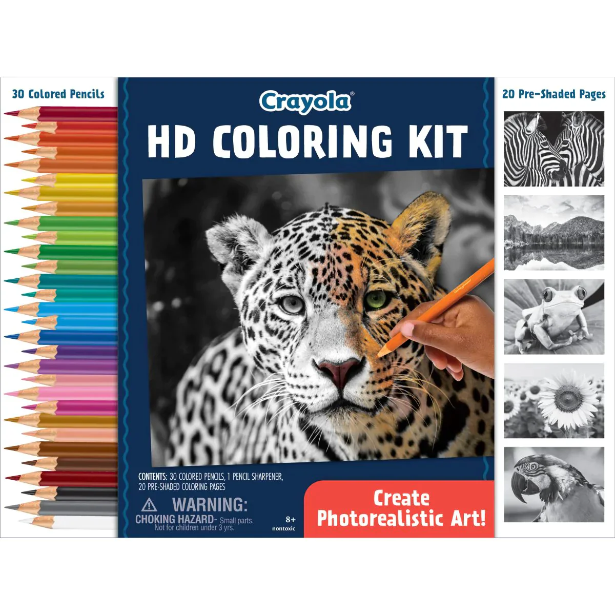 CRAYOLA HD COLORING KIT - CREATE PHOTOREALISTIC ART