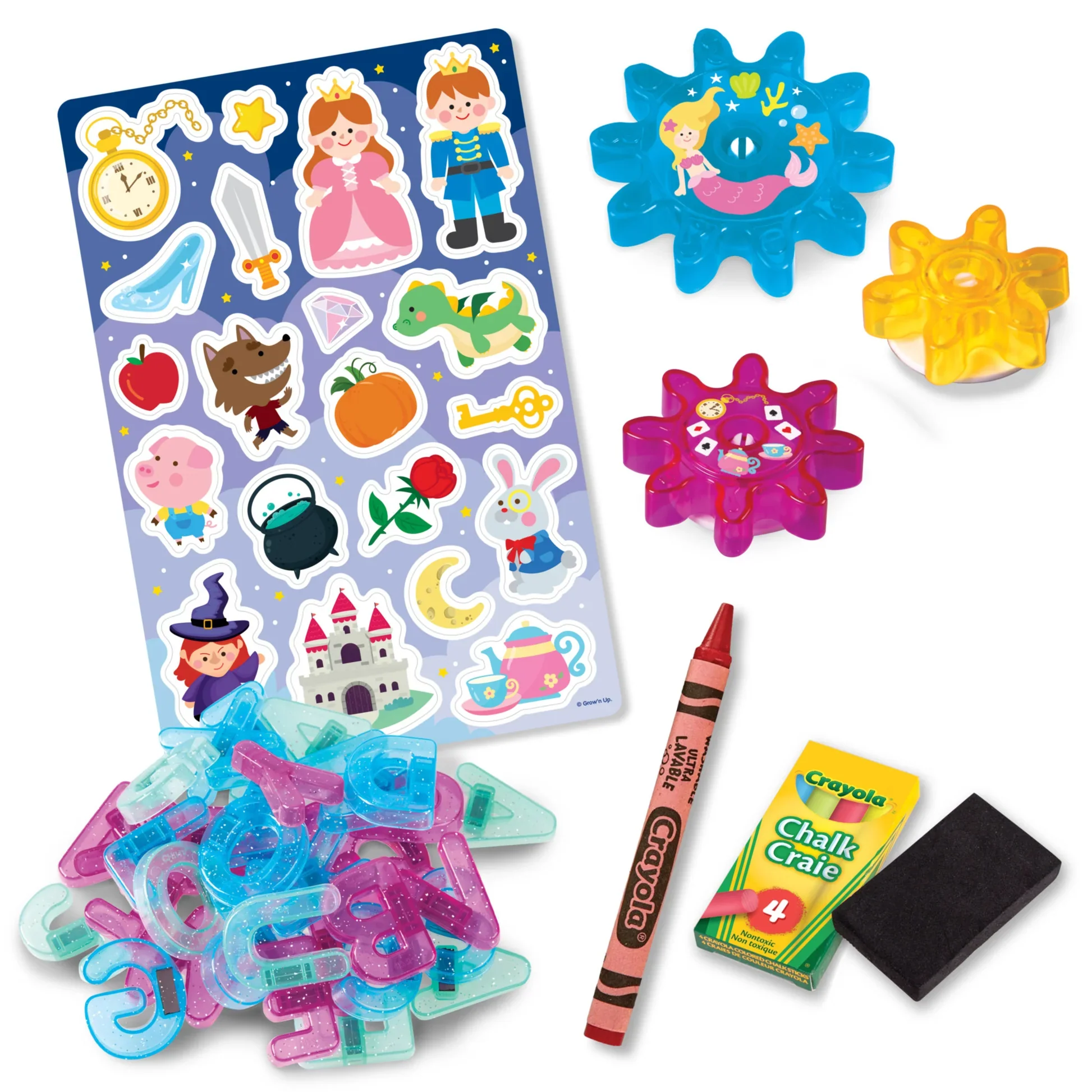 CRAYOLA READY TO PLAY DOUBLE SIDED BOARD AND STORYBOOK MAGNETIC PLAYSET - Image 3