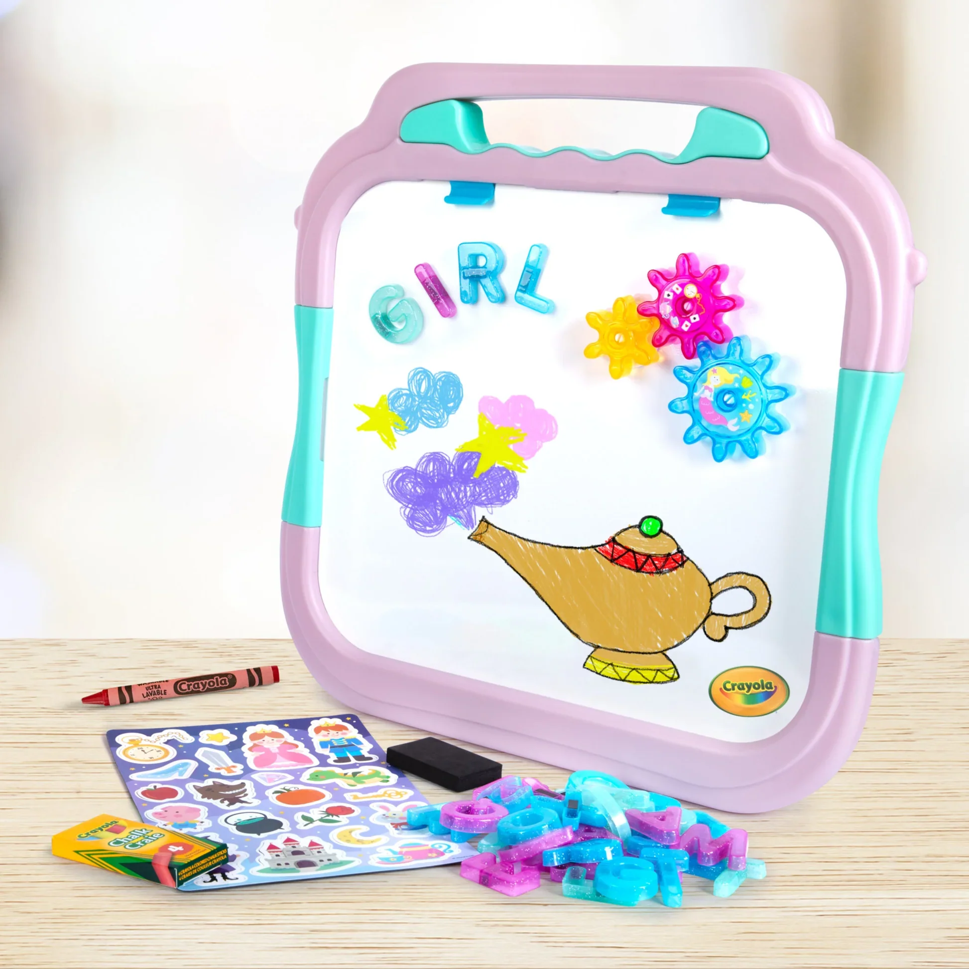 CRAYOLA READY TO PLAY DOUBLE SIDED BOARD AND STORYBOOK MAGNETIC PLAYSET - Image 7