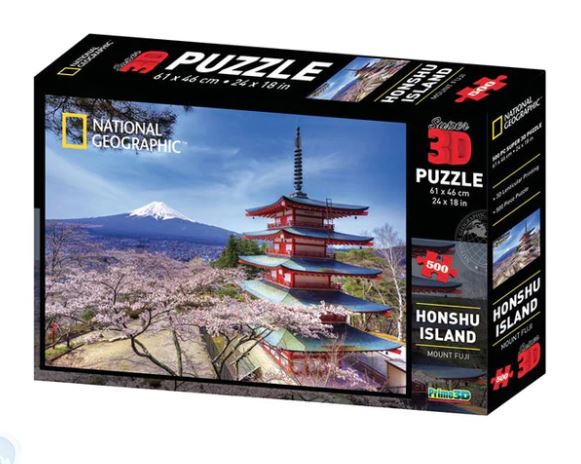 CROWN ANDREWS - DISCOVERY -3D HOLOGRAPHIC PUZZLE - MOUNT FUJI HONSHU ISLAND