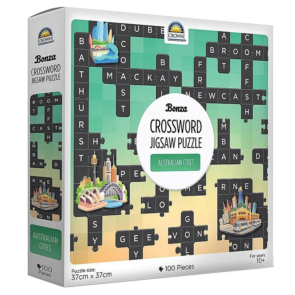 CROWN CROSSWORD JIGSAW PUZZLES - ASSORTMENT