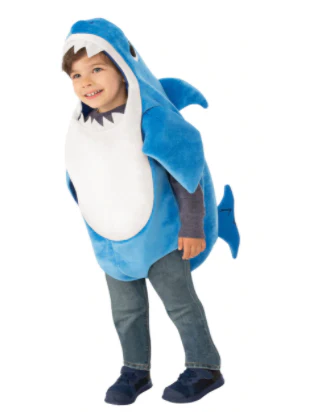 DADDY SHARK DELUXE COSTUME BLUE SIZE TODDLER