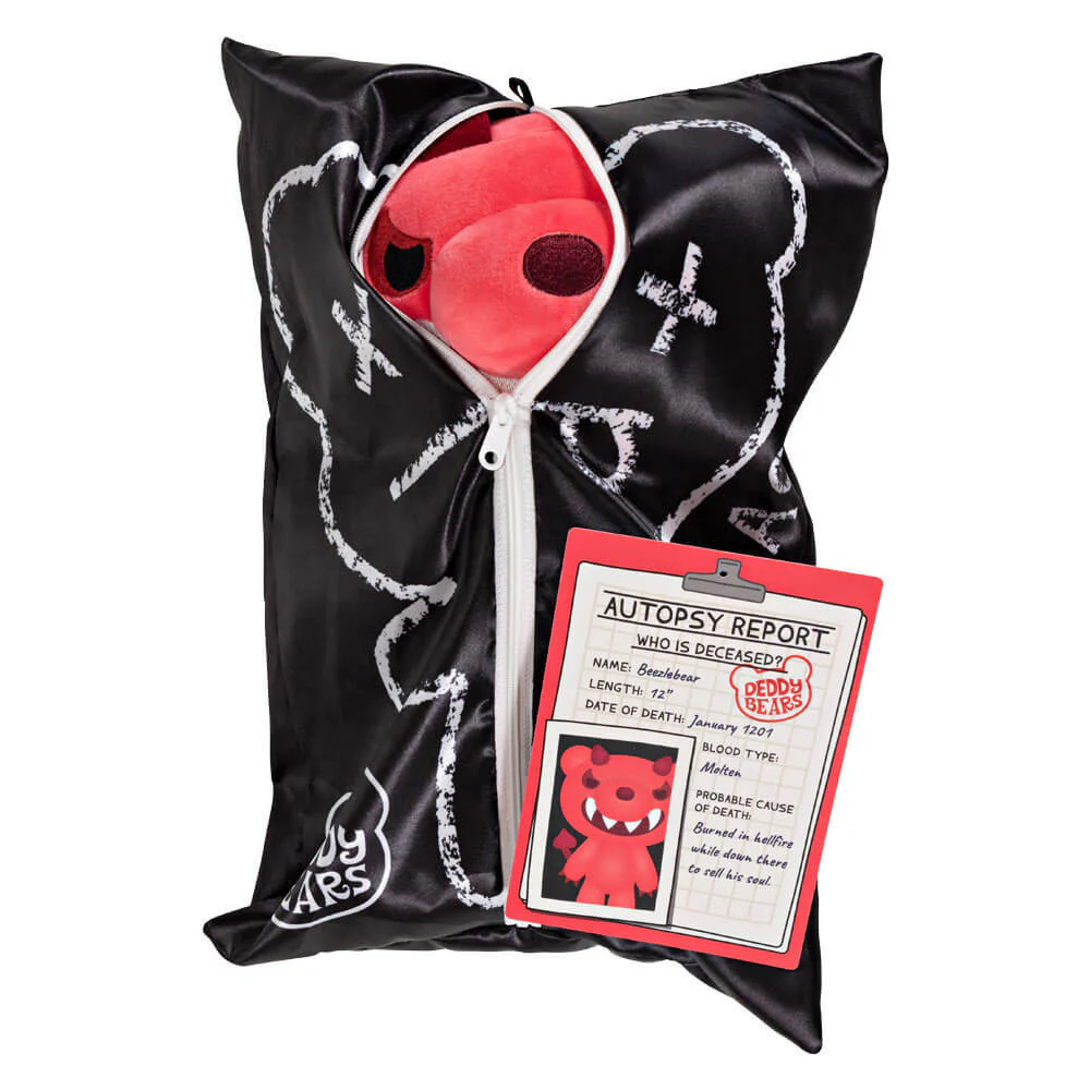DEDDY BEARS - PLUSH IN BODY BAG 30CM - 'BEEZLEBEAR' - Image 4