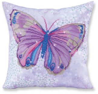 DIAMOND DOTZ DECORATIVE PILLOW CASE - PAPILLON MAUVE