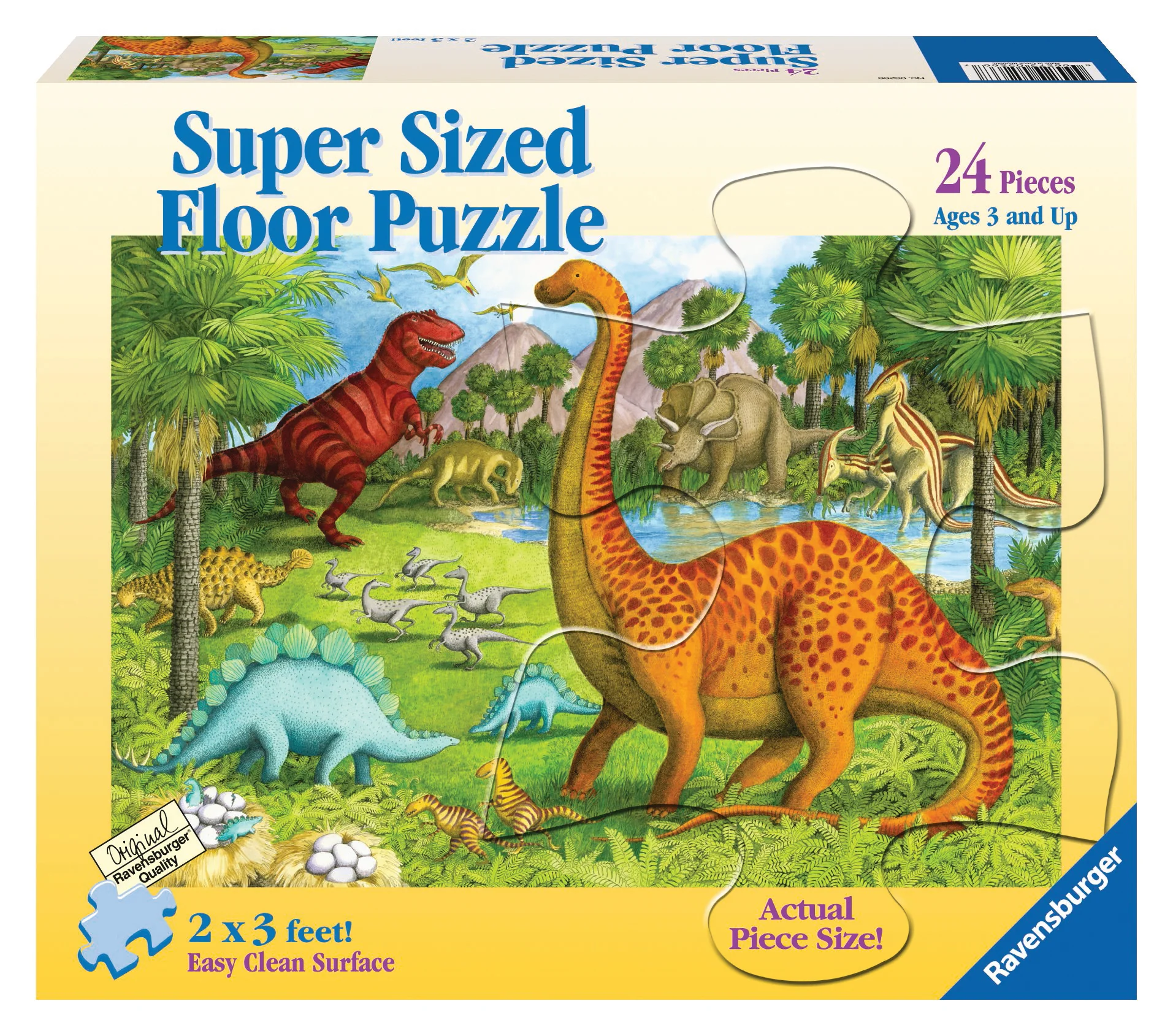 RAVENSBURGER DINOSAUR PALS SUPERSIZE PUZZLE 24P