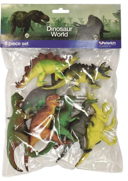 DINOSAUR WORLD 8PC FIG