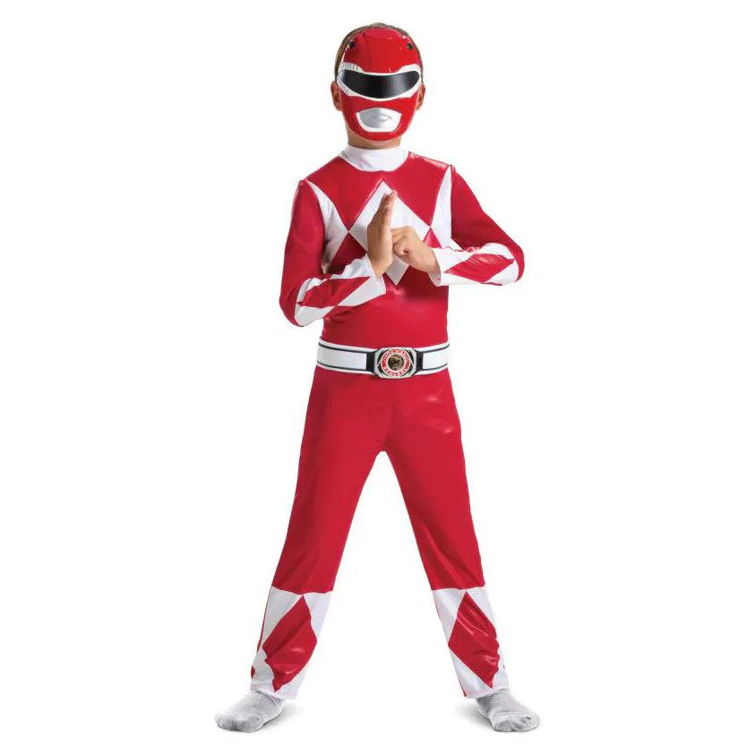 DISGUISE POWER RANGES RED RANGER  FANCY DRESS COSTUME