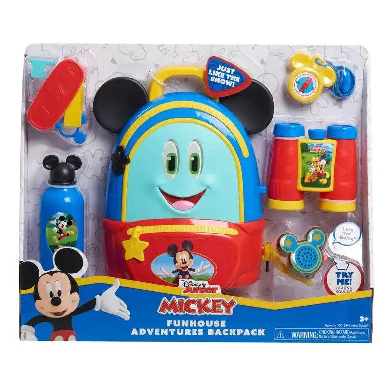 DISNEY JR MICKEY MOUSE FUNHOUSE ADVENTURE BACKPACK