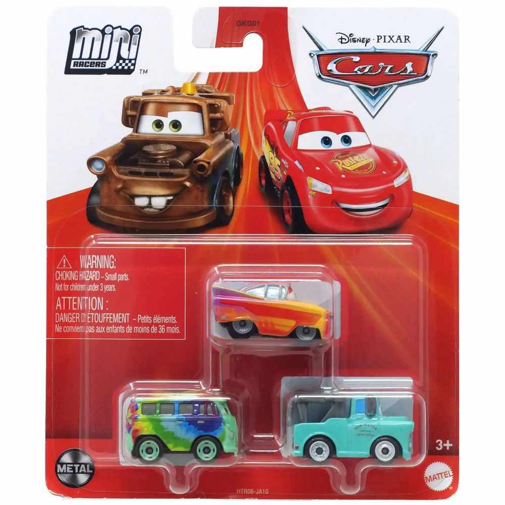 Disney / Pixar Cars On The Road Die Cast Metal Mini 3-Pack