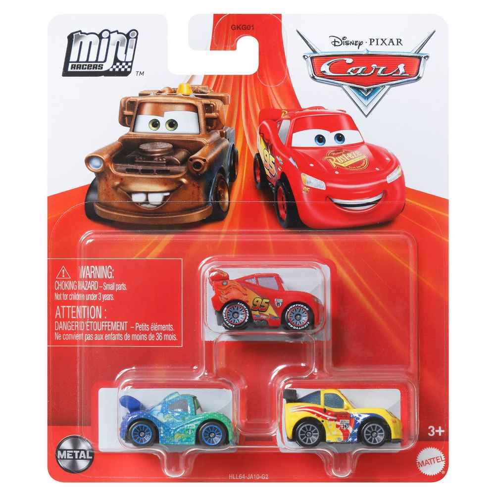 Disney / Pixar Cars On The Road Die Cast Metal Mini  3-Pack