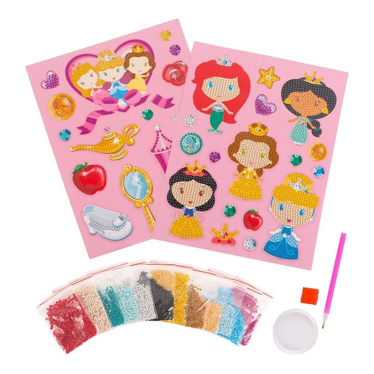 DISNEY PRINCESS CREATE YOUR OWN GEM ART STICKERS - Image 2