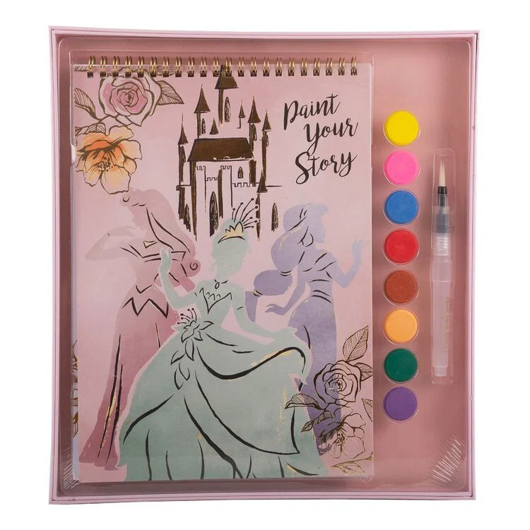 DISNEY PRINCESS WATERCOLOUR PAINT PAD SET - Image 2