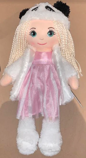 DOLL CHARLIE PINK DRESS PANDA