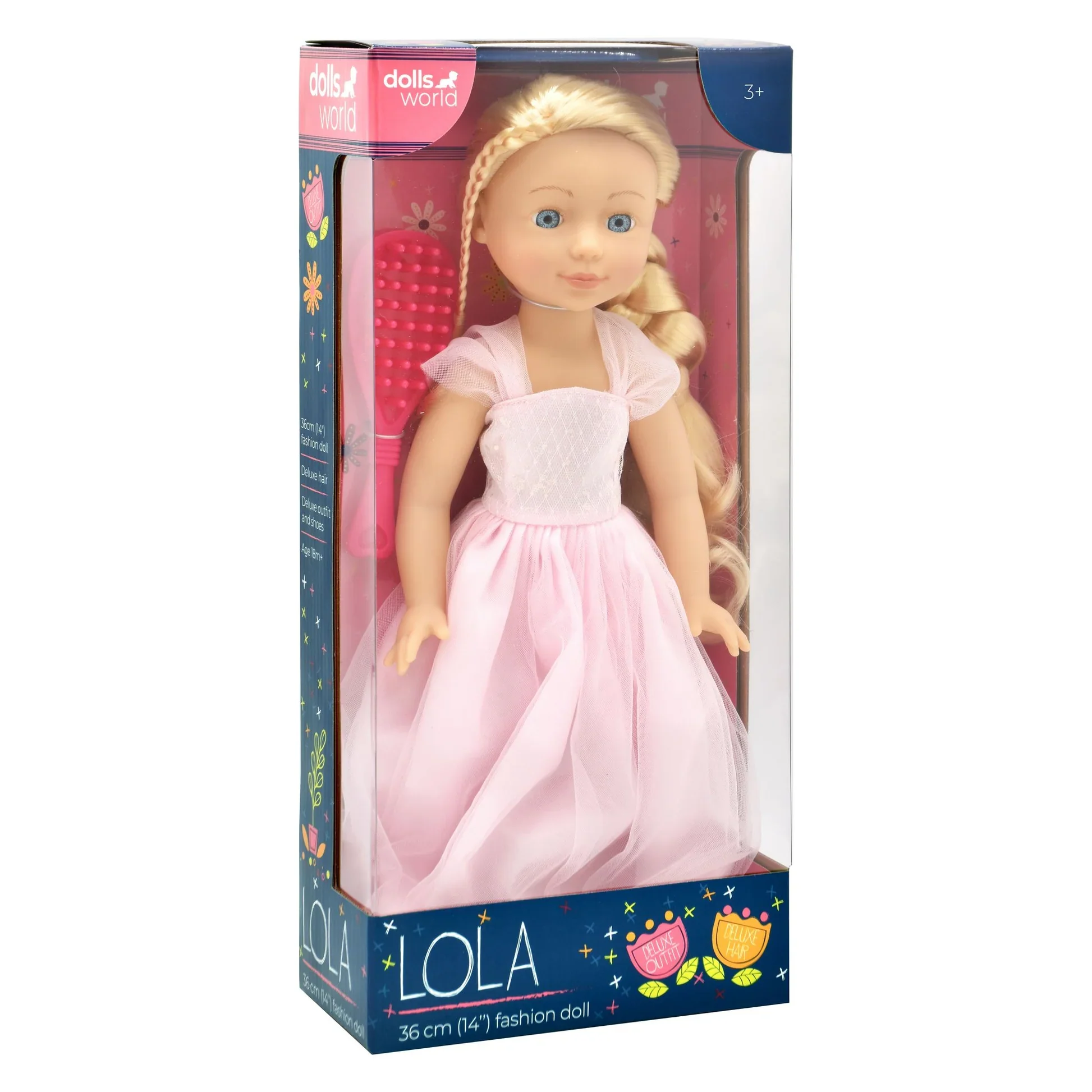 DOLLSWORLD BLONDE LOLA 36CM FASHION DOLL
