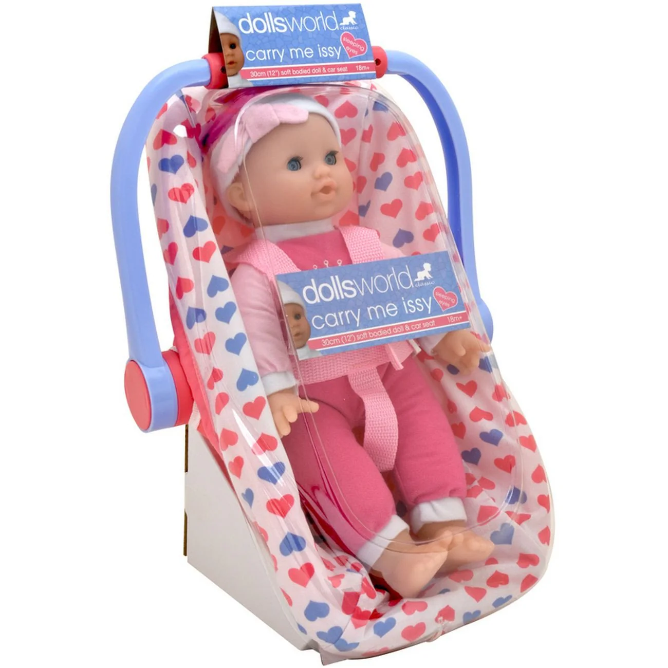DOLLSWORLD CAR SEAT CARRY ME ISSY 30CM
