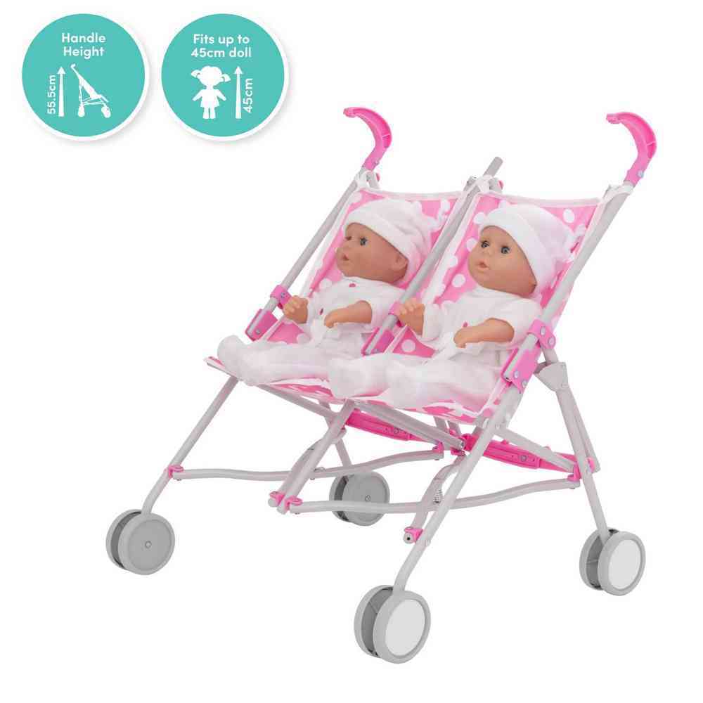 DOLLY TOTS TWIN DOLL STROLLER - Image 2