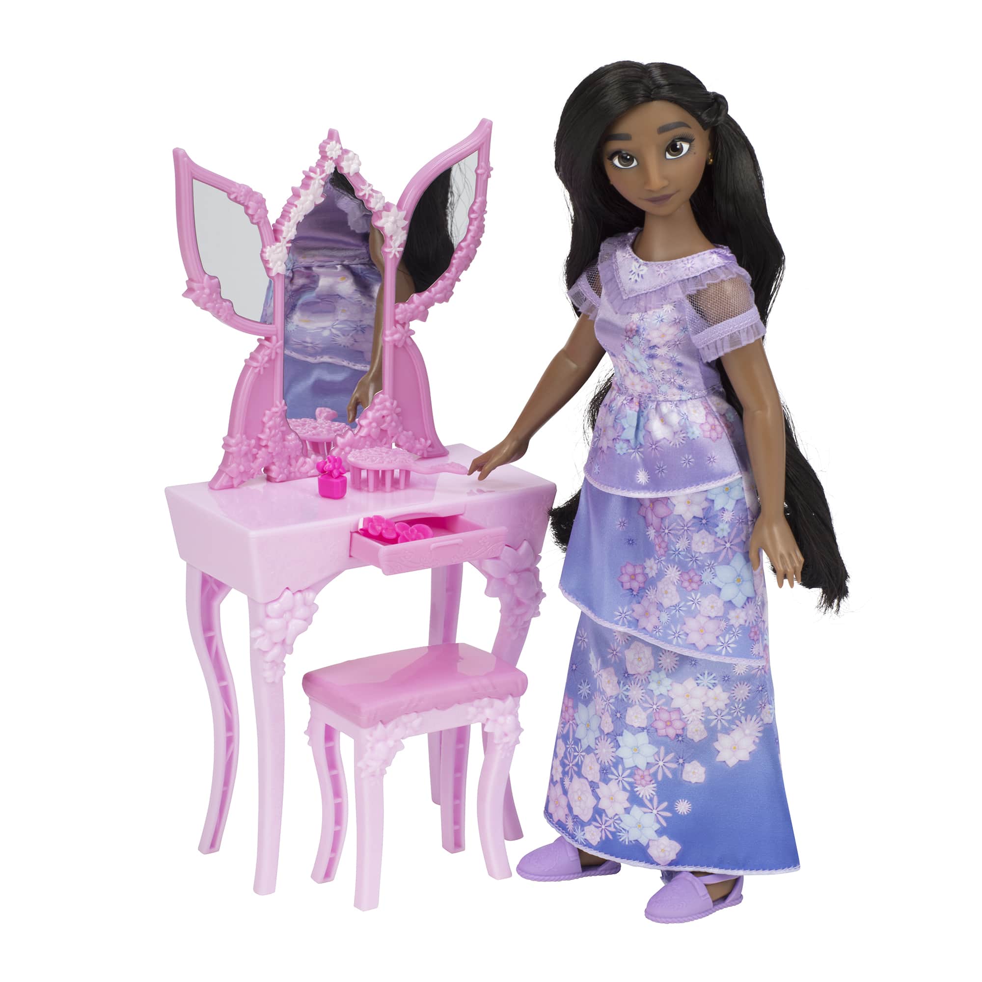 DISNEY ENCANTO ISABELA FASHION DOLL AND FLOOR VANITY - Image 2
