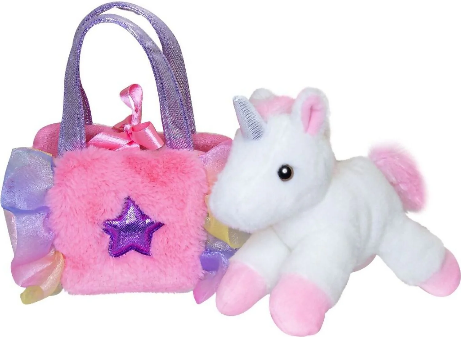 FANCY PALS UNICORN PINK FRILL BAG WITH STAR - Image 2