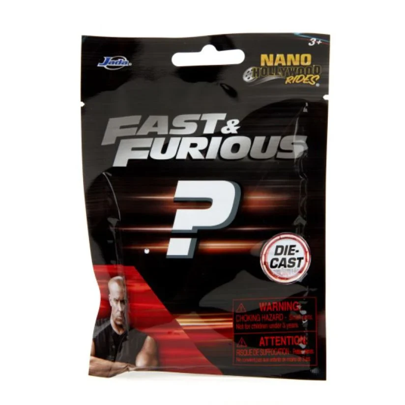 FAST AND FURIOUS NANO HOLLYWOOD RIDES DIE-CAST MYSTERY VEHICLE BLIND BAG