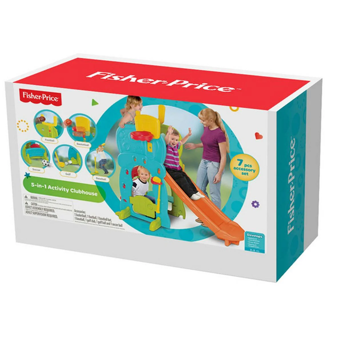 FISHER PRICE 5 IN 1 ACTIVITY CLUBHOUSE - Image 3
