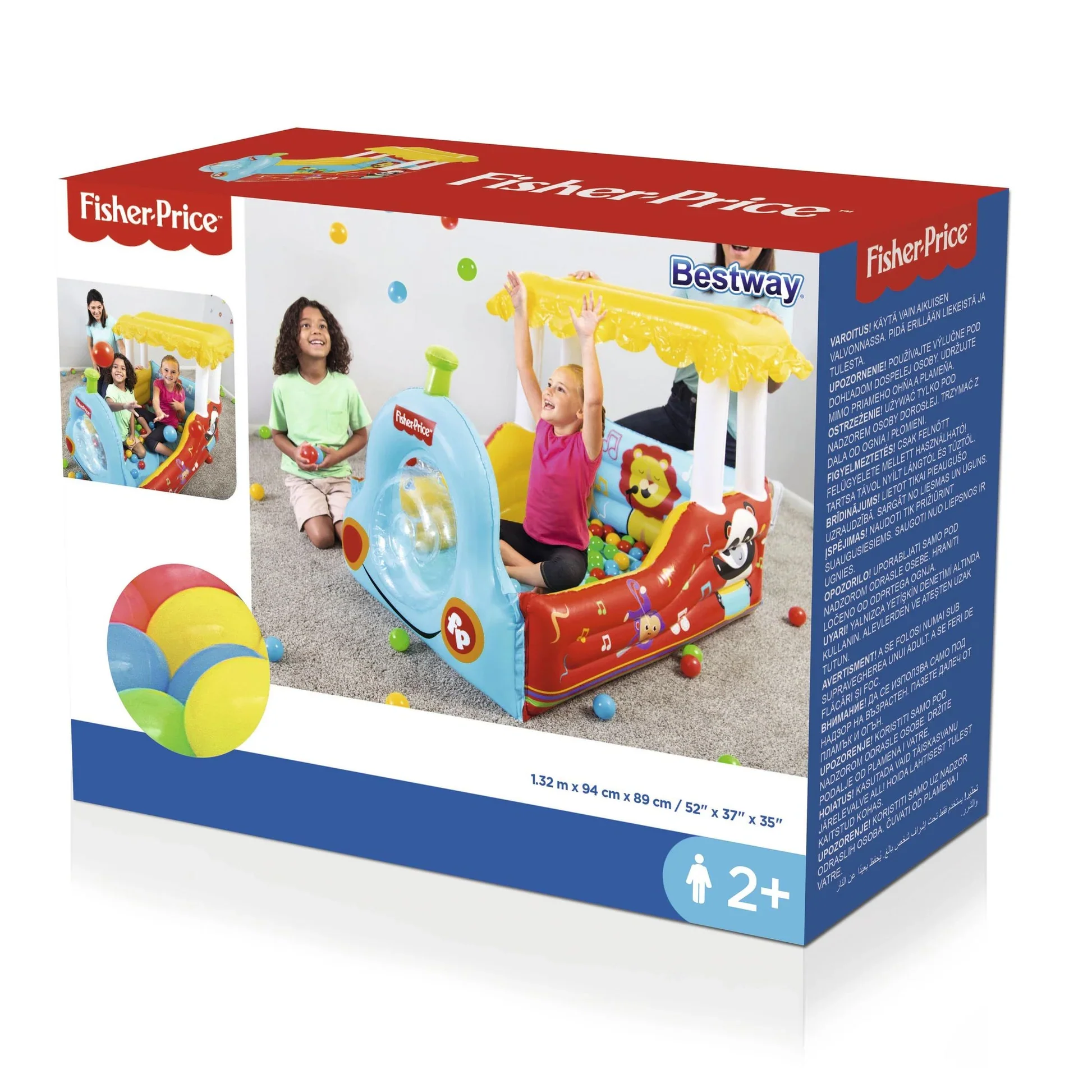 FISHER PRICE INFLATABLE TRAIN BALL PIT