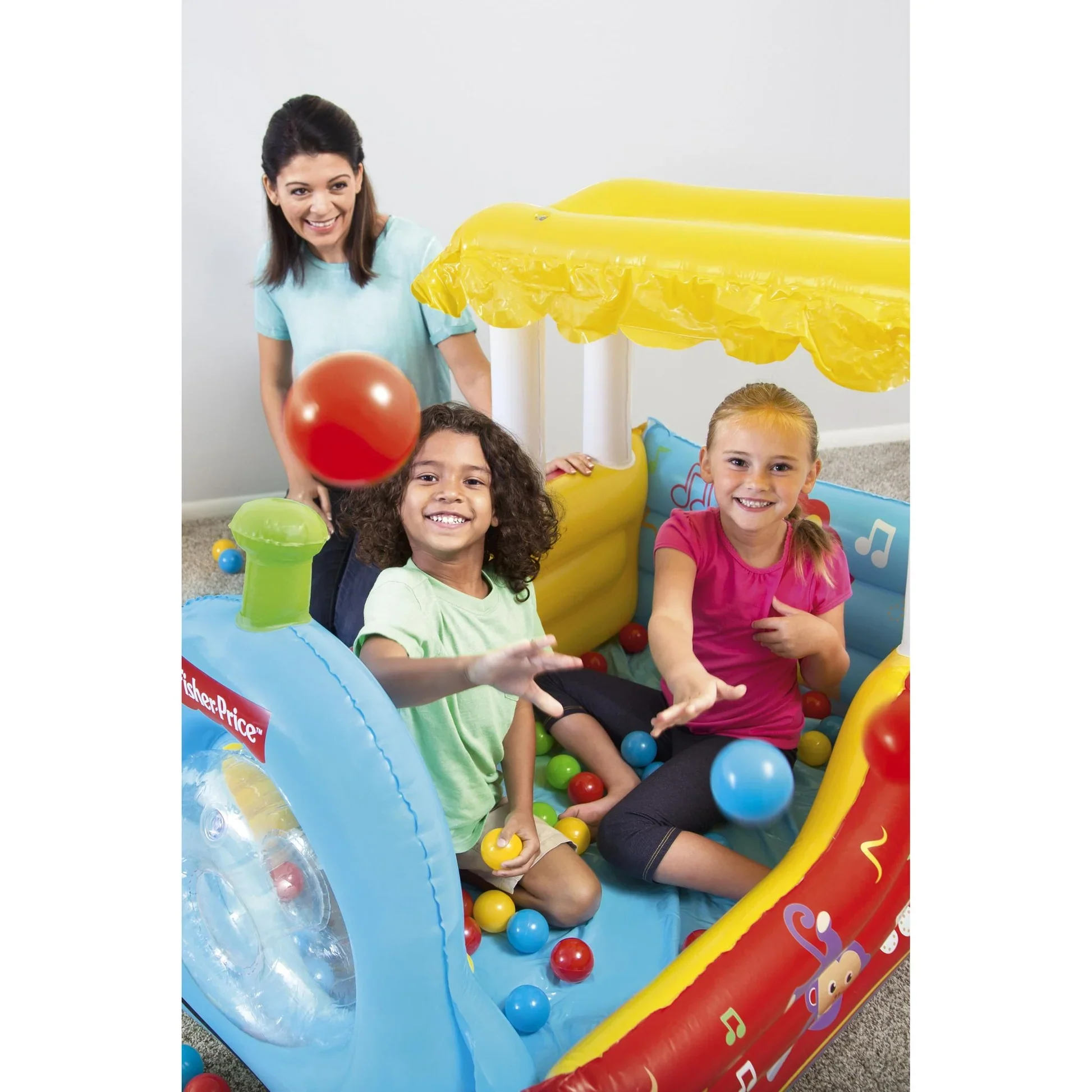 FISHER PRICE INFLATABLE TRAIN BALL PIT - Image 4