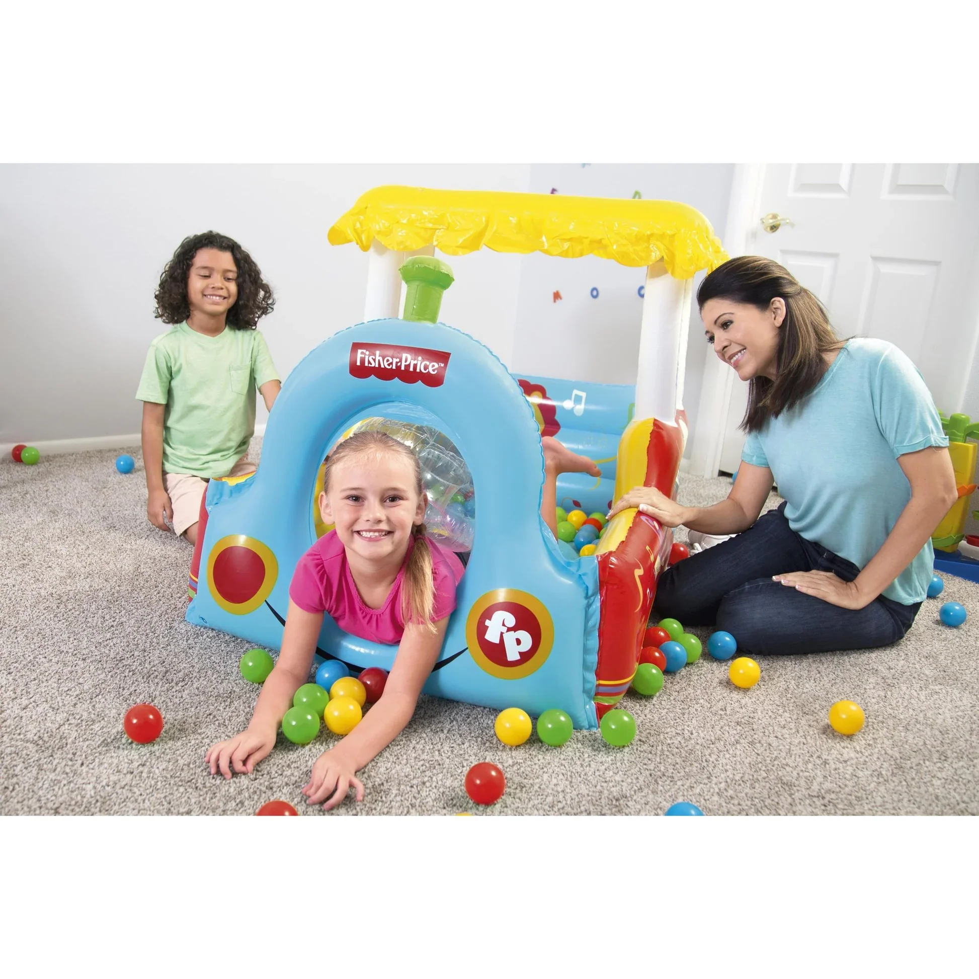FISHER PRICE INFLATABLE TRAIN BALL PIT - Image 5