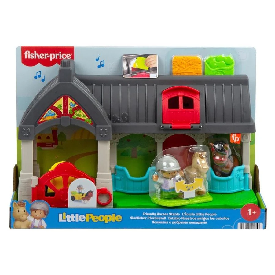 FISHER PRICE LITTLE PEOPLE FRIENDLY HORSES STABLE