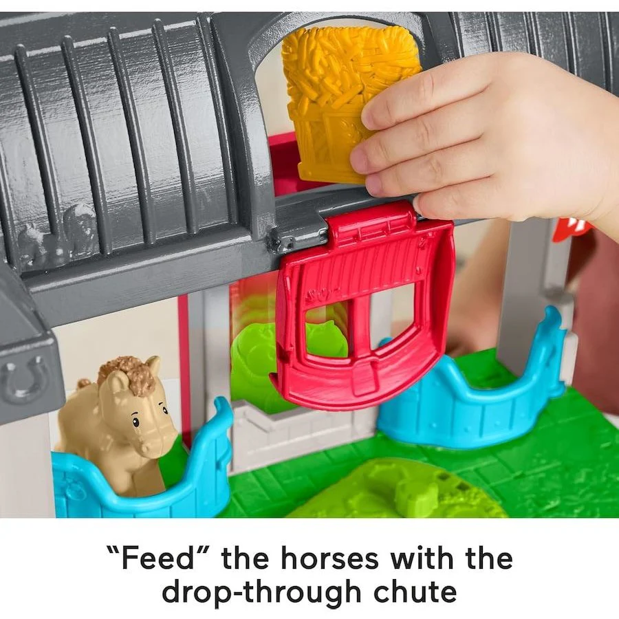 FISHER PRICE LITTLE PEOPLE FRIENDLY HORSES STABLE - Image 3
