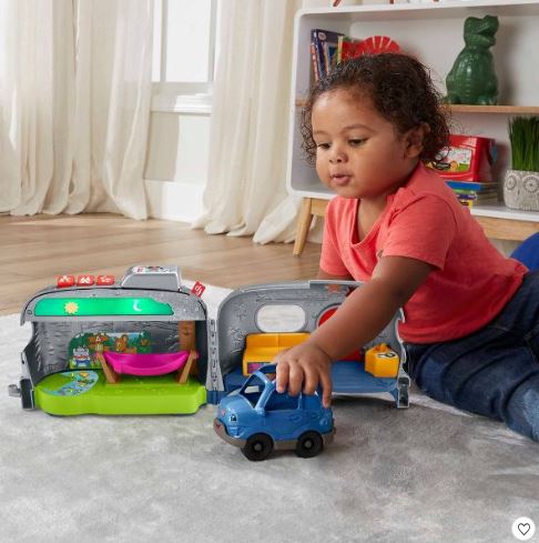 FISHER PRICE LITTLE PEOPLE LIGHT UP LEARNING CAMPER - Image 2