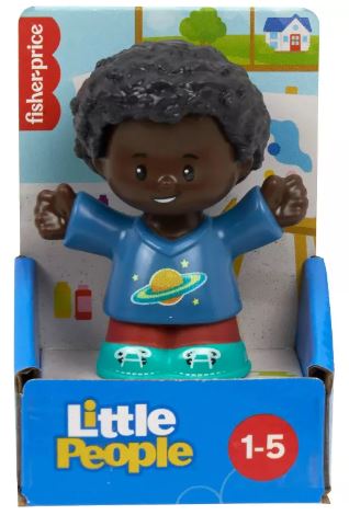 FISHER PRICE LITTLE PEOPLE SINGLE PACK - BOY IN GALAXY T-SHIRT - Image 2