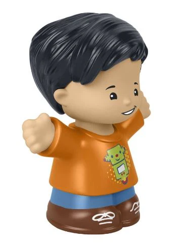 FISHER PRICE LITTLE PEOPLE SINGLE PACK - BOY IN ORANGE SHRIT - Image 2