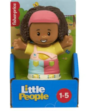 FISHER PRICE LITTLE PEOPLE SINGLE PACK - GIRL IN PINK OVERALLS - Image 2