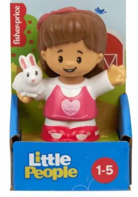 FISHER PRICE LITTLE PEOPLE SINGLE PACK - GIRL WITH RABBIT - Image 2