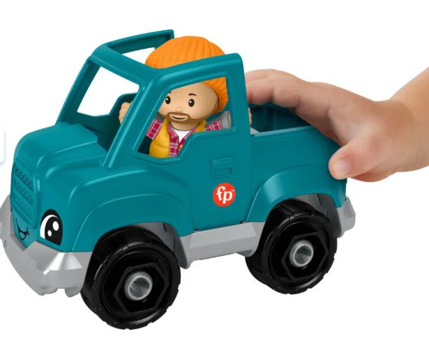 FISHER PRICE - LITTLE PEOPLE SMALL VEHICLE - AQUA JEEP - Image 2
