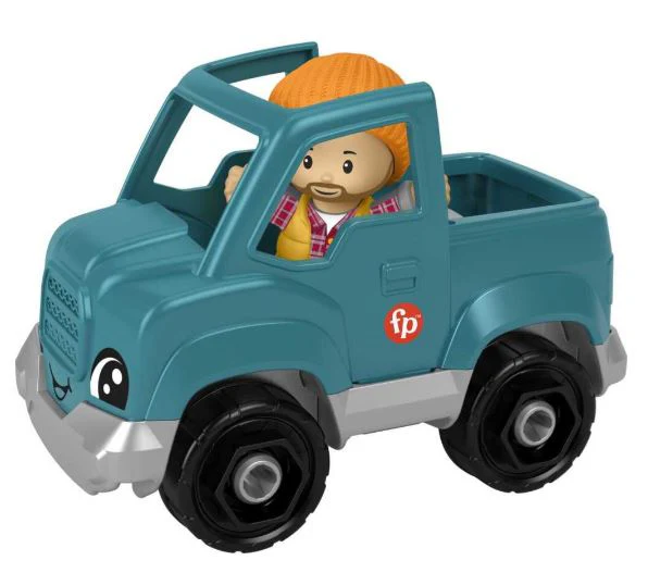 FISHER PRICE - LITTLE PEOPLE SMALL VEHICLE - AQUA JEEP - Image 3