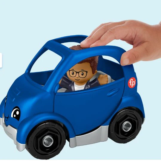 FISHER PRICE - LITTLE PEOPLE SMALL VEHICLE - BLUE CAR - Image 2