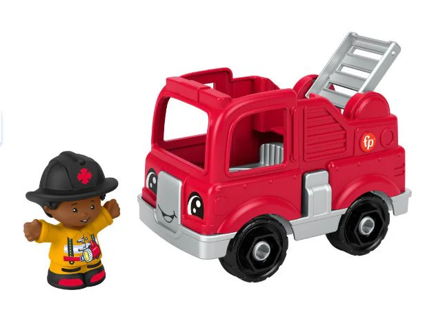 FISHER PRICE - LITTLE PEOPLE SMALL VEHICLE - RED FIRE ENGINE - Image 4